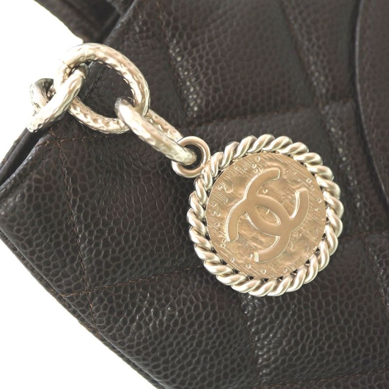 Chanel Reproduction Tote Caviar Skin Brown Bag 0153chanel