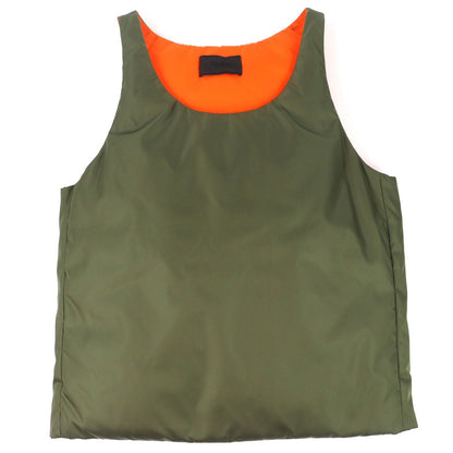 Prada Triangle Logo Padded Nylon Vest Re-Nylon Pullover Down