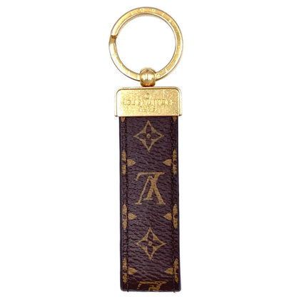 Louis Vuitton Monogram Porte Cles Dragonne Brown Charm Gold