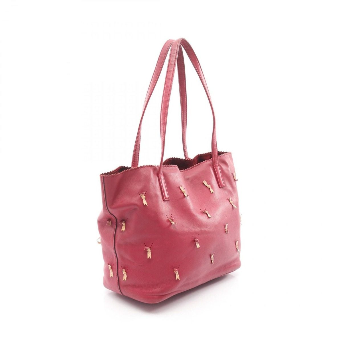 Loewe Tote Anagram Ribbon Motif Nappa Leather Limited Red — view 2