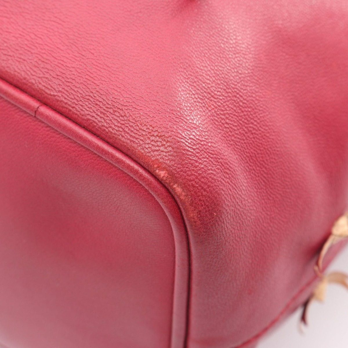 Loewe Tote Anagram Ribbon Motif Nappa Leather Limited Red — view 5