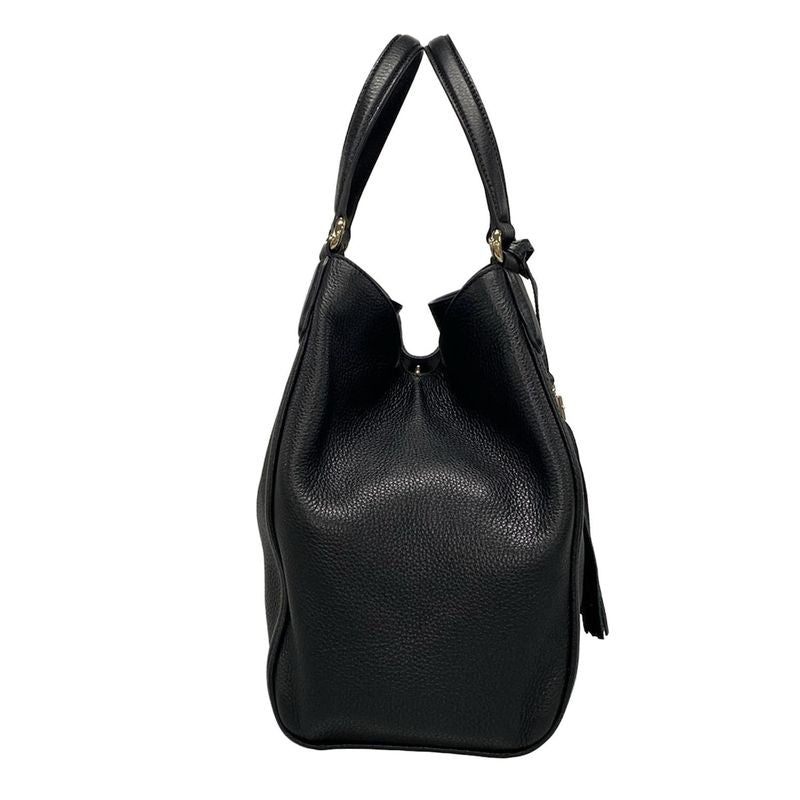 Gucci Tote Bag Soho Cellarius 282309 Black Leather