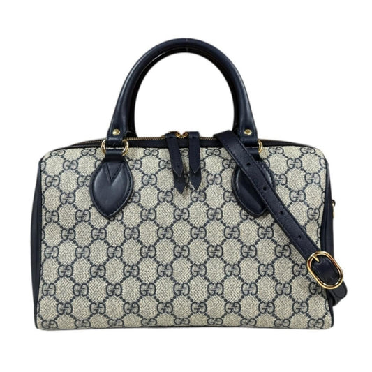 Gucci GG Supreme Boston Bag Canvas Beige