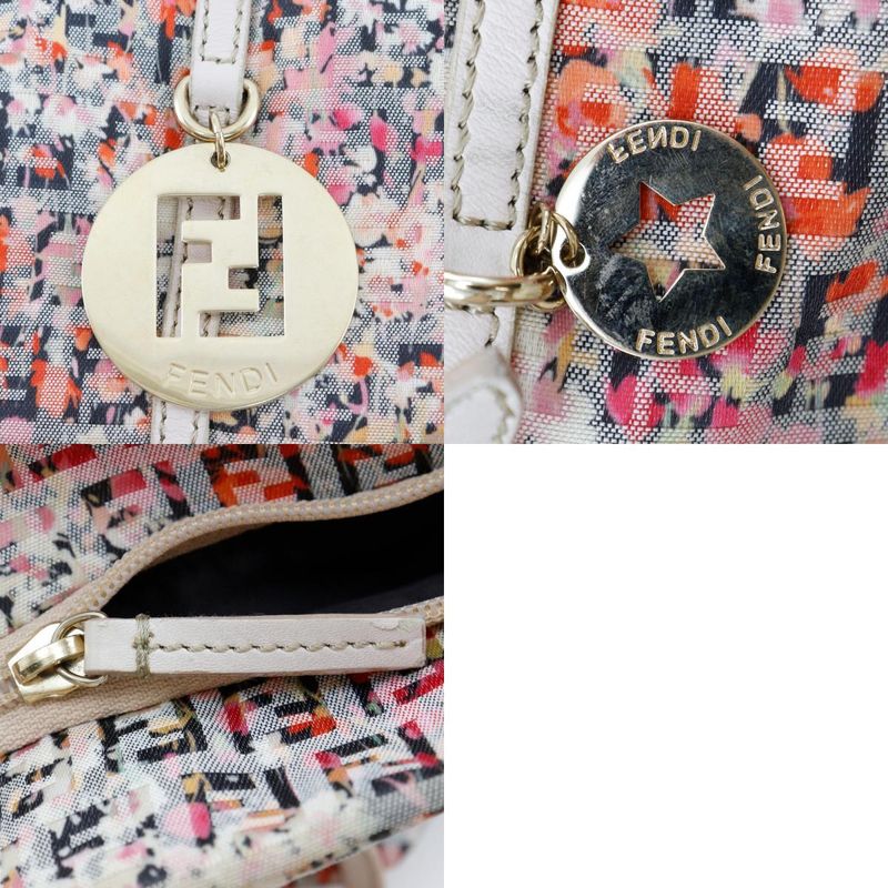 Fendi Zucchino 8bh214 Canvas Pink Ladies Tote Bag