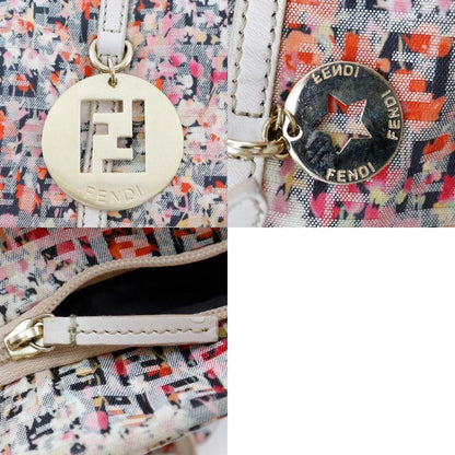 Fendi Zucchino 8bh214 Canvas Pink Ladies Tote Bag