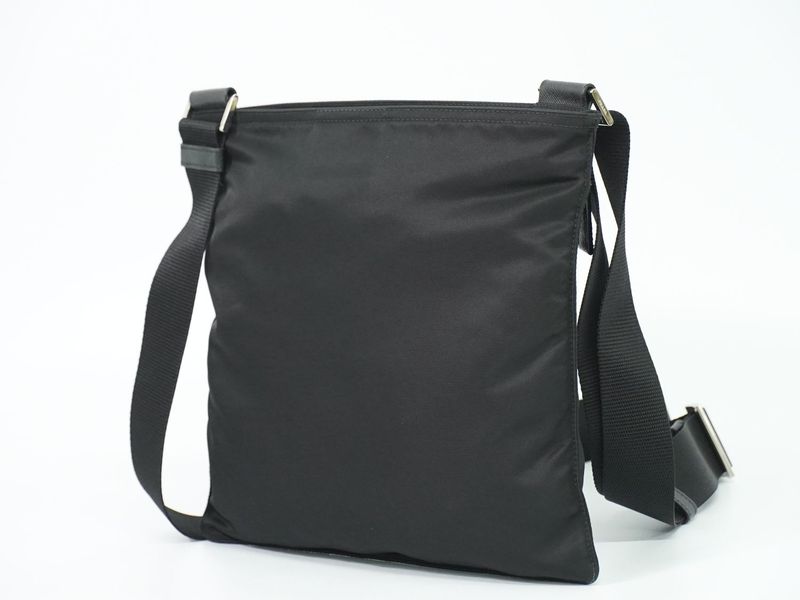 Authentic Prada Nylon Shoulder Bag Pochette Black Bag Pre-owned [follow-up