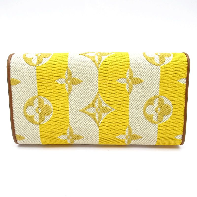Louis Vuitton Portefeuille Capucines M80416 Canvas Ladies Yellow