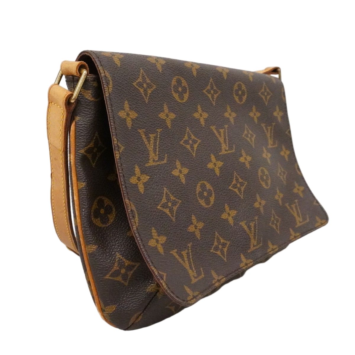 Louis Vuitton Shoulder Bag Monogram Musette Tango Short Strap Brown — view 2