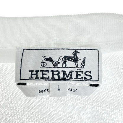 Hermes Deer Cotton Pocket T-Shirt White L