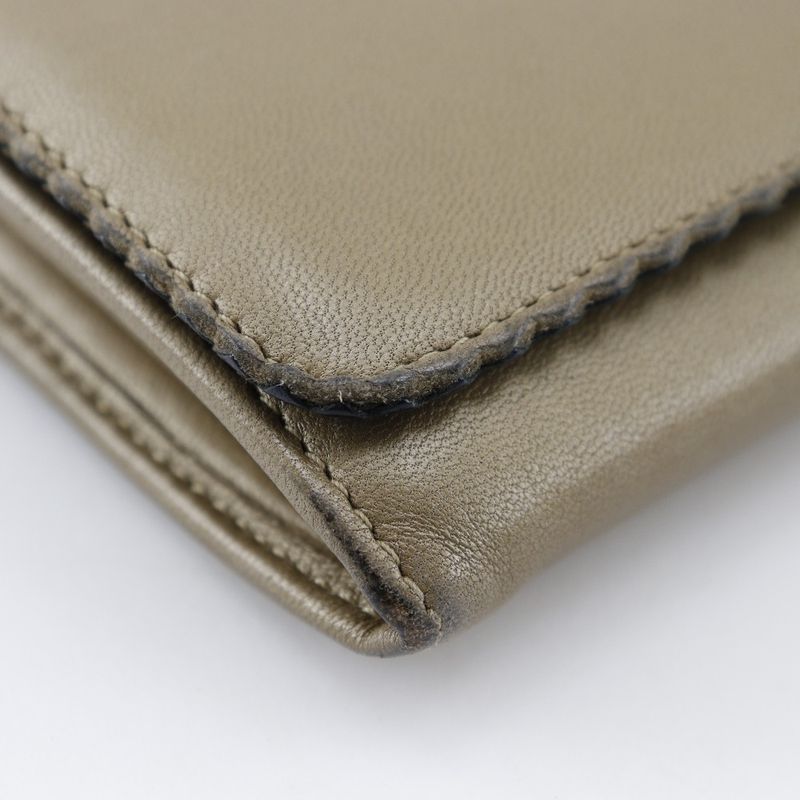 Loewe 182n81f13 Lambskin Beige Ladies Long Wallet