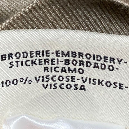 Hermes Cashmere Silk Short Sleeve Knit Cut and Sewn Size 40 Beige Women's Used