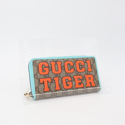 Guccitaiga - GG Supreme Zip Around Wallet 673003 Men's Women's Round Zipper