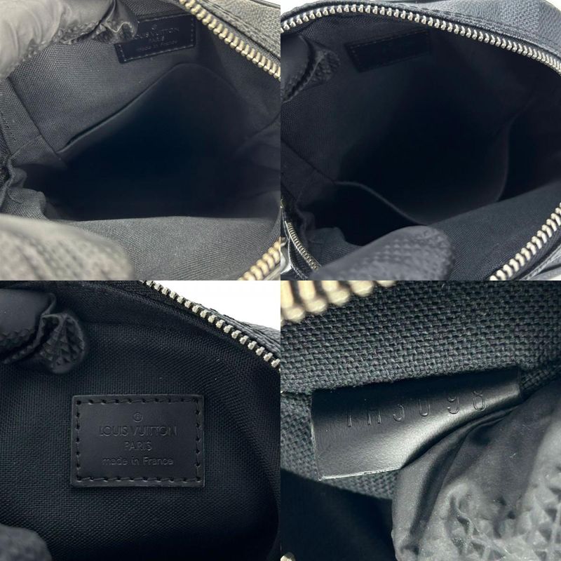 Louis Vuitton Shoulder Bag LEM N41446 Damier Graphite Grey Black Silver