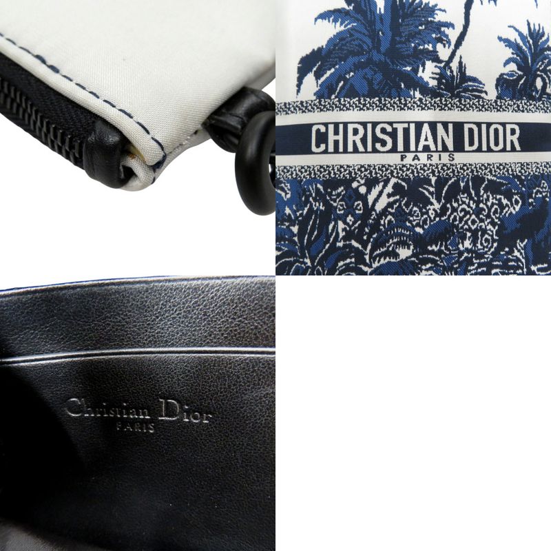 Christian Dior Multifunction Pouch Travel S5494sntj Nylon Technical Fabric Blue