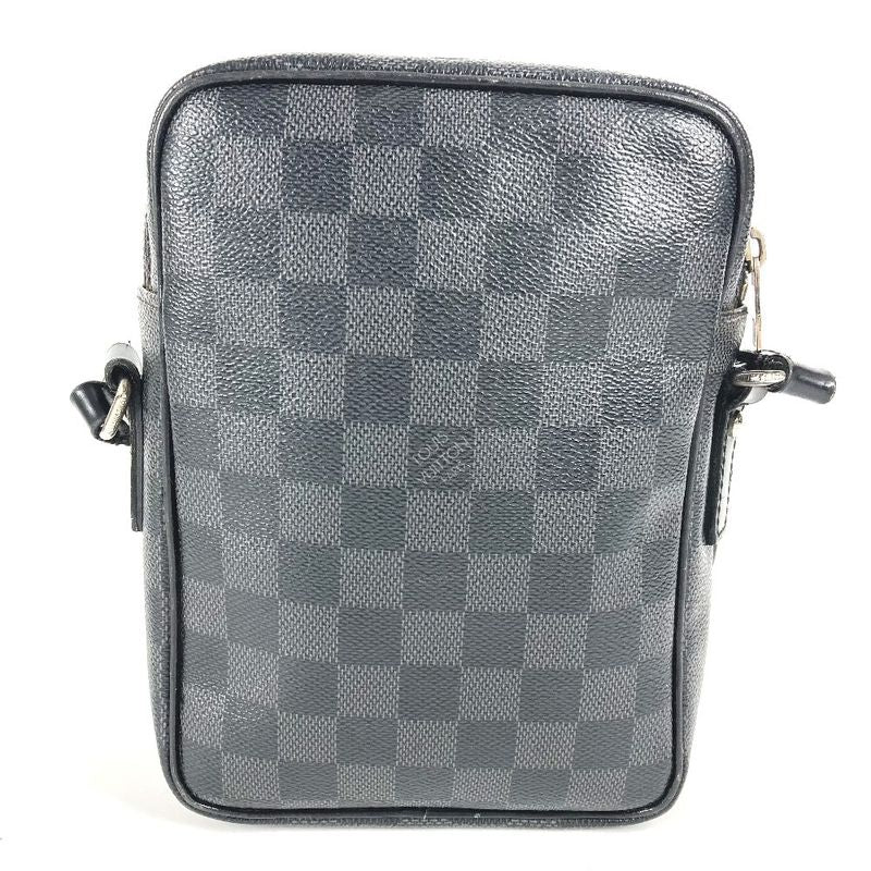 Louis Vuitton LEM Shoulder Bag N41446 Damier Graphite Canvas Black