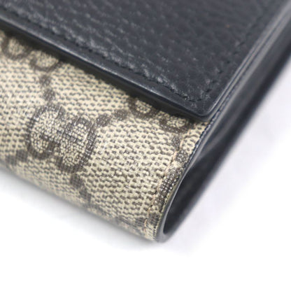 Gucci 598587 Double G Bicolor Medium Wallet Trifold Wallet GG Supreme Canvas