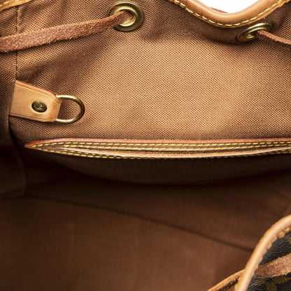 Louis Vuitton Montsouris Brown Monogram Canvas Shoulder Bag — view 9