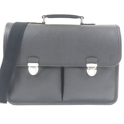 Louis Vuitton M32622 Taiga Anton LV Logo Embossed Briefcase Shoulder Bag