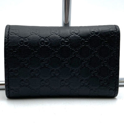 Gucci 150402 Key Case Key Guccissima Leather Black Ladies Men