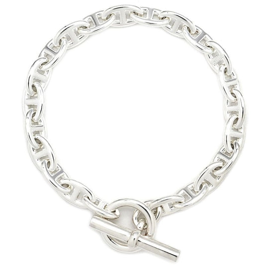 Hermes Bracelet Chaine D'ancre TPM Silver 925 22 Frames Star Ring