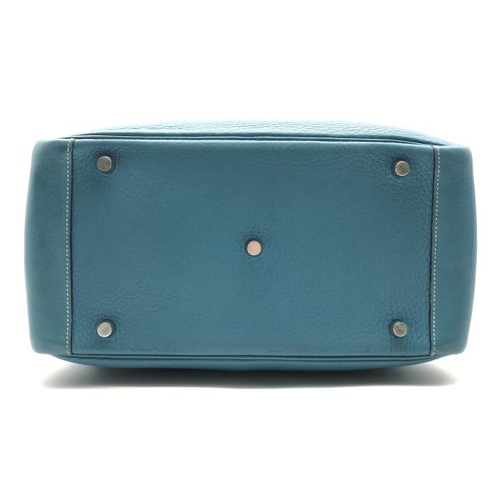 Hermes Lindy 30 2-Way Bag Taurillon Clemence Blue Jean Ladie Jeans