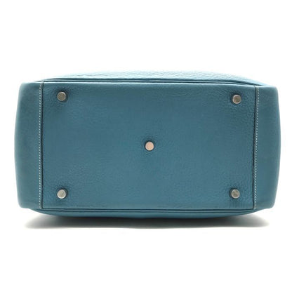 Hermes Lindy 30 2-Way Bag Taurillon Clemence Blue Jean Ladie Jeans