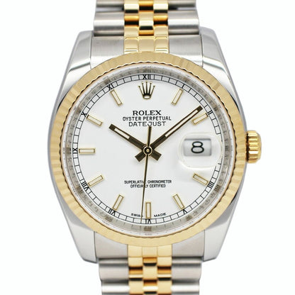 Rolex Datejust 36 Random White SS YG Automatic Winding