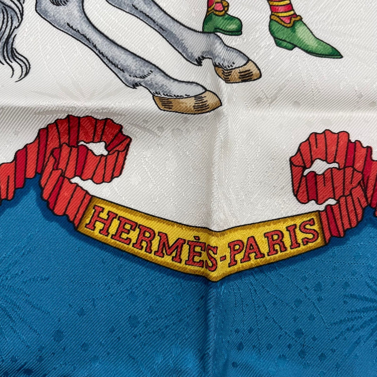 Hermes Scarf Silk Carre 90 les Feres du Roi Soleil Celebration of the Sun King — view 7