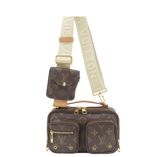 Louis Vuitton Utility Crossbody Brown Monogram Canvas 2-Way Shoulder Bag