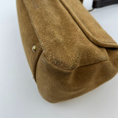 Miu Miu Shoulder Bag Brown Suede Vintage — view 12