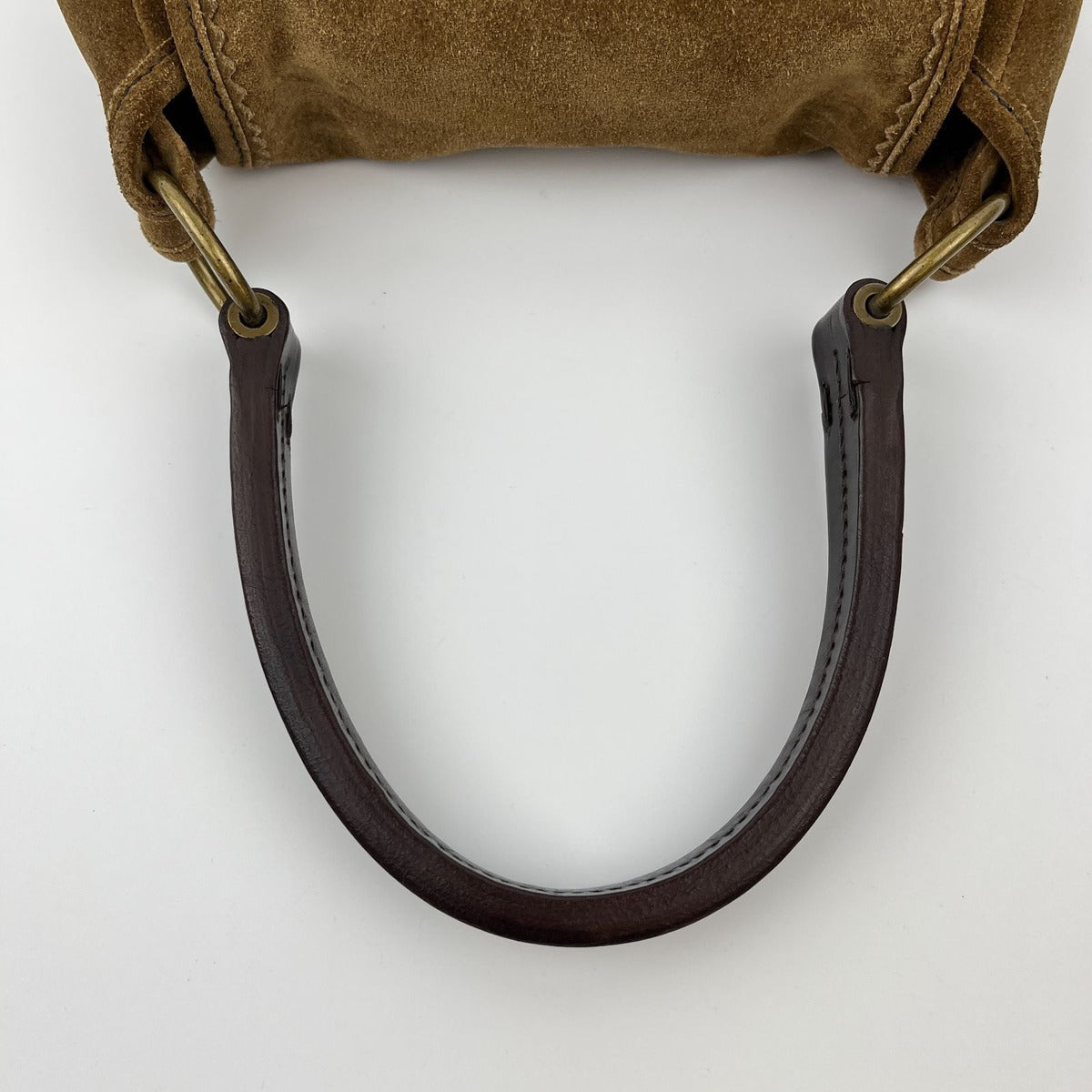 Miu Miu Shoulder Bag Brown Suede Vintage — view 13