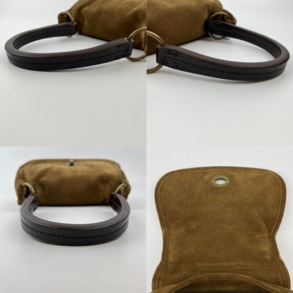 Miu Miu Shoulder Bag Brown Suede Vintage — view 15