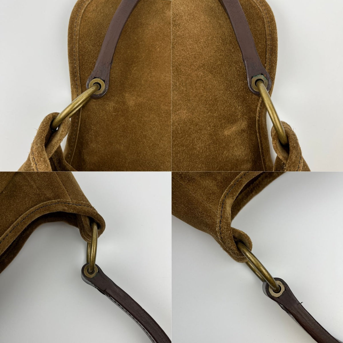 Miu Miu Shoulder Bag Brown Suede Vintage — view 16