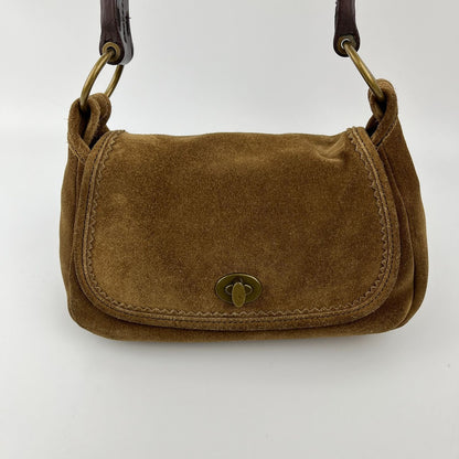 Miu Miu Shoulder Bag Brown Suede Vintage — view 3