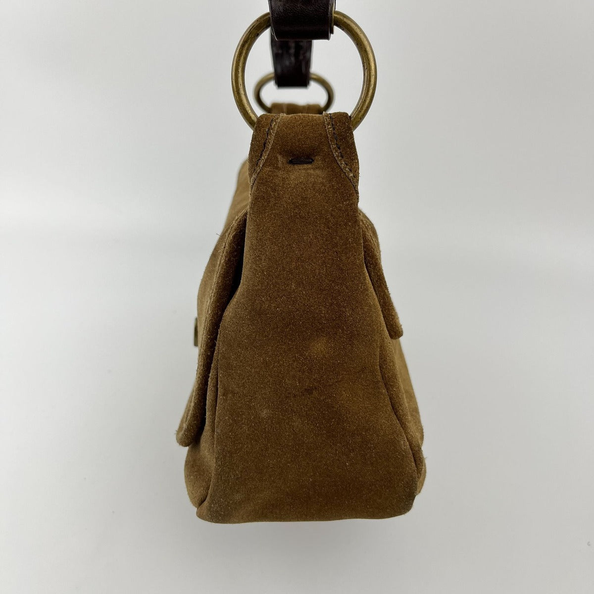 Miu Miu Shoulder Bag Brown Suede Vintage — view 6
