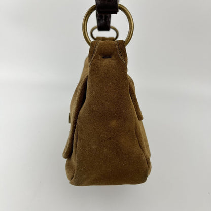 Miu Miu Shoulder Bag Brown Suede Vintage — view 6