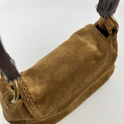 Miu Miu Shoulder Bag Brown Suede Vintage — view 7