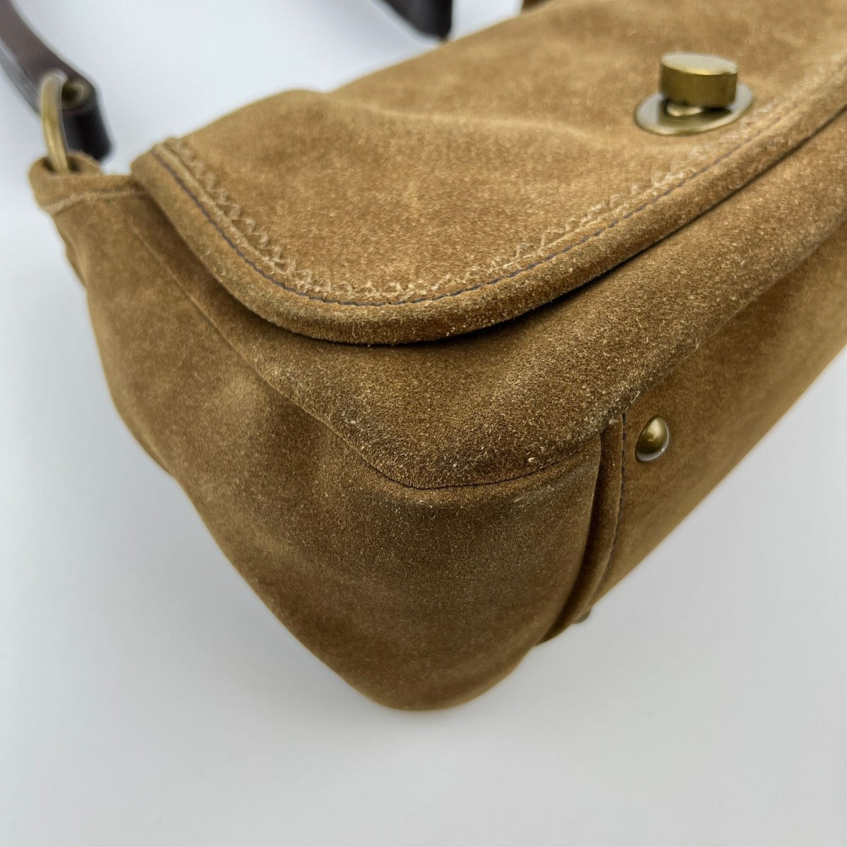 Miu Miu Shoulder Bag Brown Suede Vintage — view 9