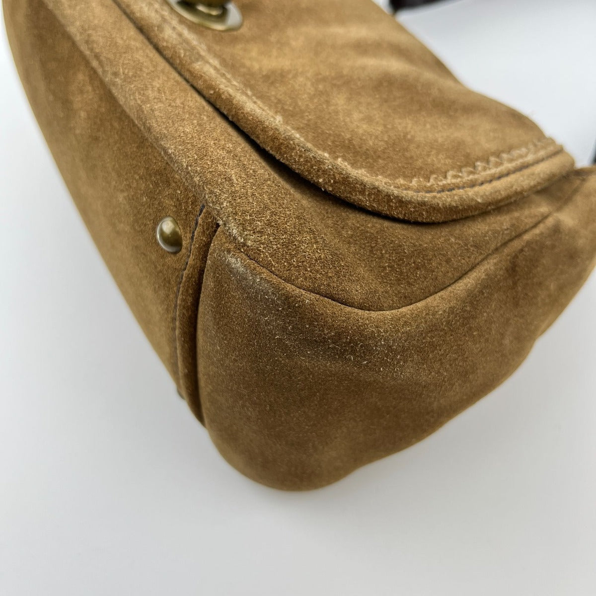 Miu Miu Shoulder Bag Brown Suede Vintage — view 10