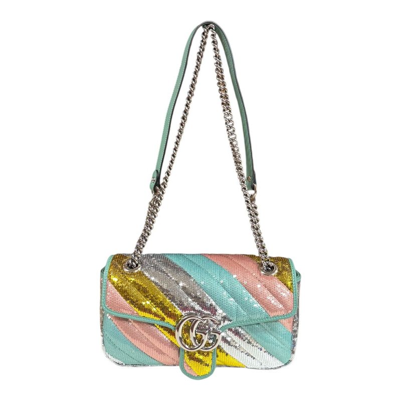 Gucci GG Marmont Shoulder Bag Sequined 443497 Multicolor Ladies Gucci