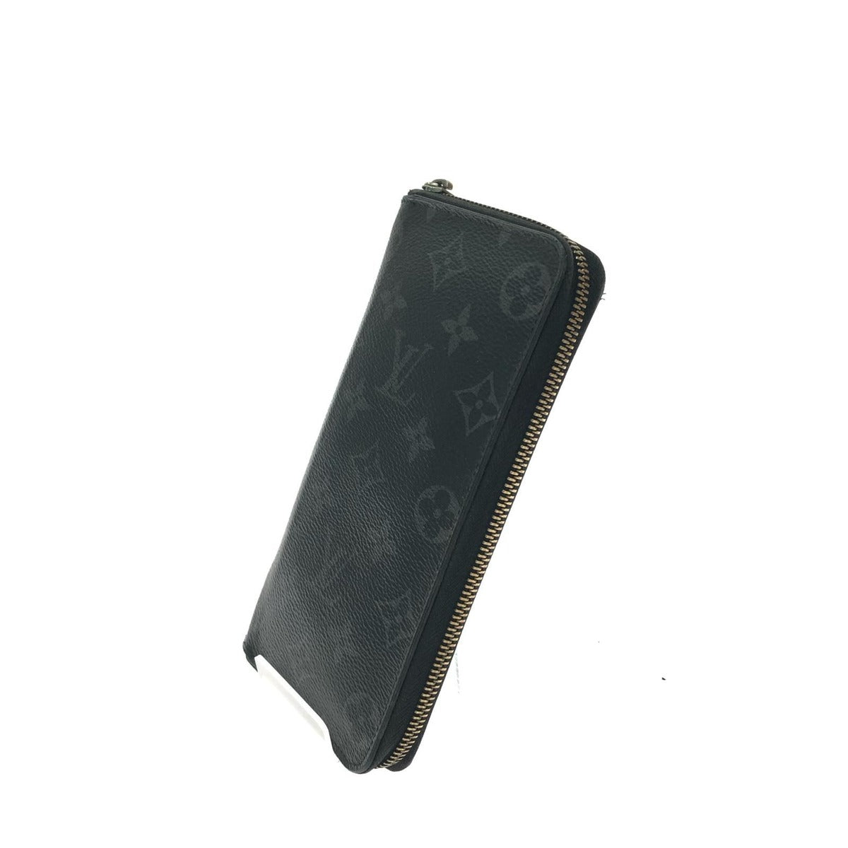 Louis Vuitton Wallet Zip Around Monogram Eclipse Vertical Black — view 2