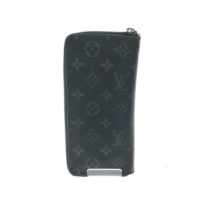 Louis Vuitton Wallet Zip Around Monogram Eclipse Vertical Black — view 3