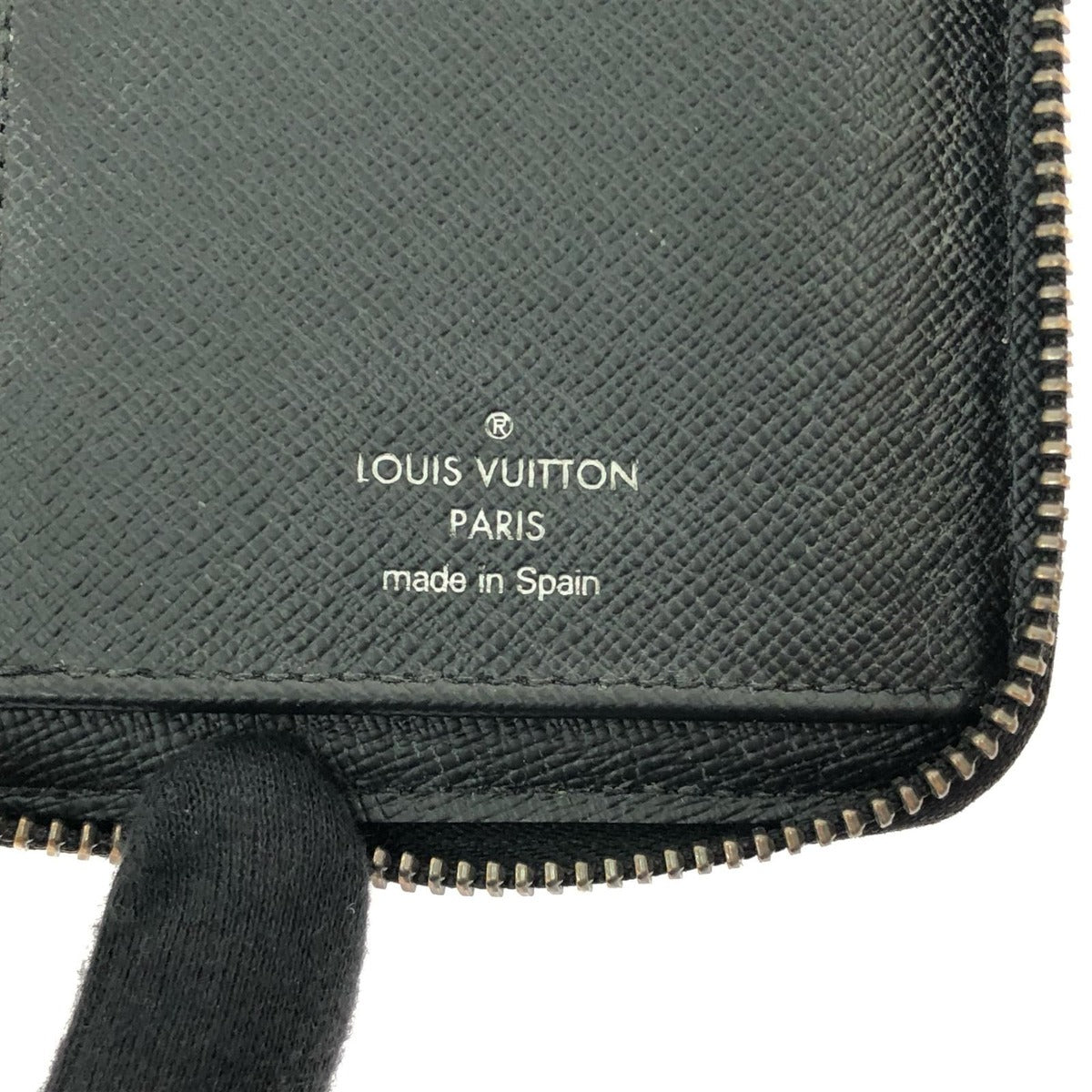 Louis Vuitton Wallet Zip Around Monogram Eclipse Vertical Black — view 6