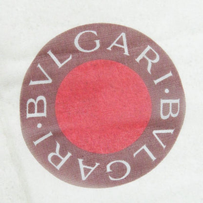 bvlgari 100% Silk Scarf Light Beige Brown Red Women