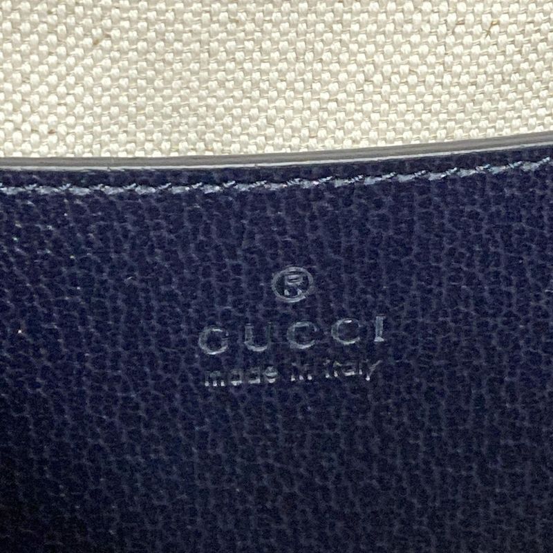 Gucci GG Plus GG Supreme/gg Marmont 772157 Navy Ivory And Red Leather