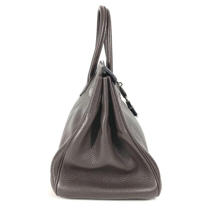 Hermes Handbag Birkin 35 Birkin 35 Taurillon Cles Mans Chocolat Brown