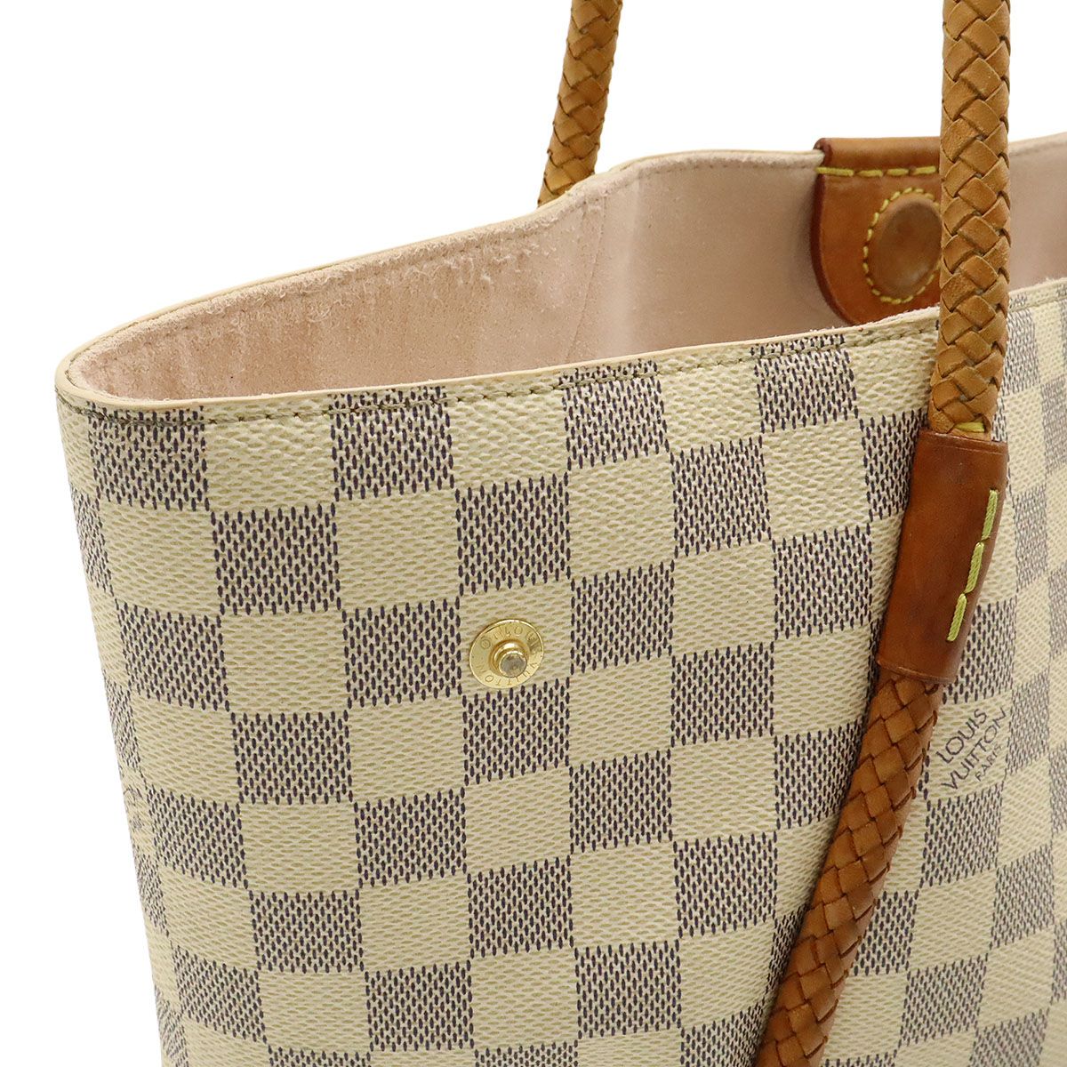 Louis Vuitton Damier Azure Propriano Tote Bag Shoulder Bag Semi Shoulder Fringe