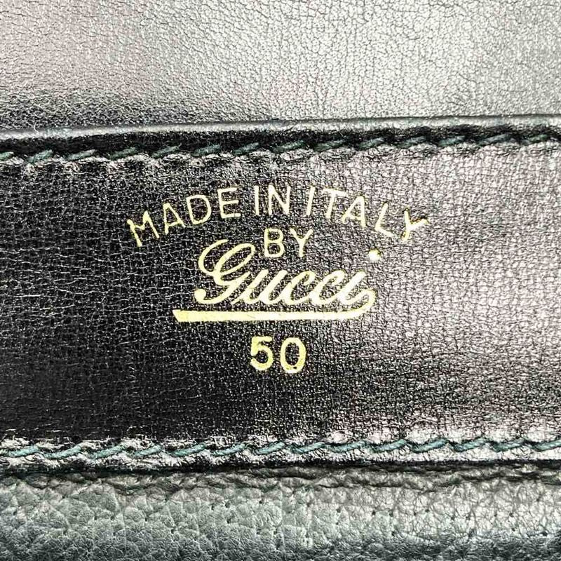 Old Gucci Shoulder Bag Horseshoe Vintage Black Suede/leather Ladies Fashion