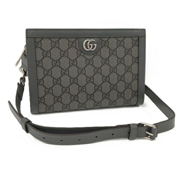 Gucci Shoulder Bag PVC Gray 795467