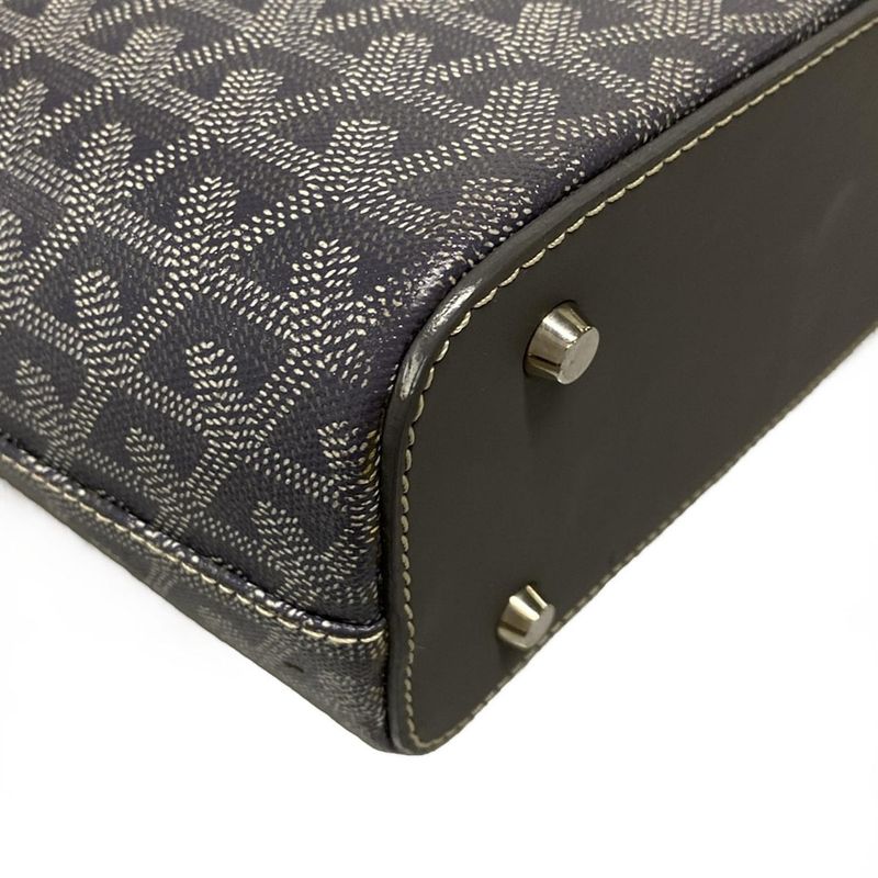 Goyard Shoulder Bag Mali Gallant MM Gray Leather